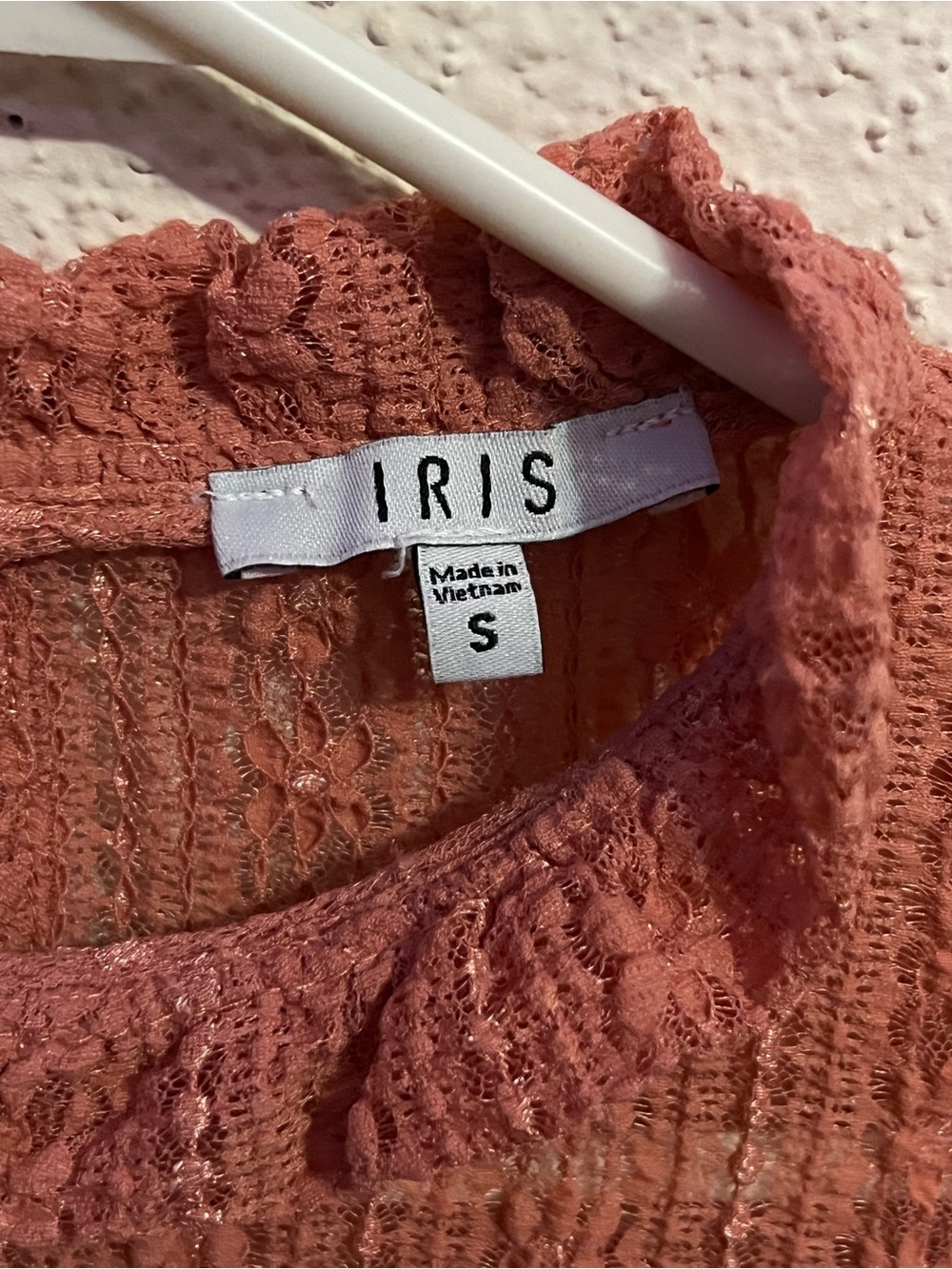 iris Terracotta Pink Ruffled Textured Blouse - Picture 2 of 2
